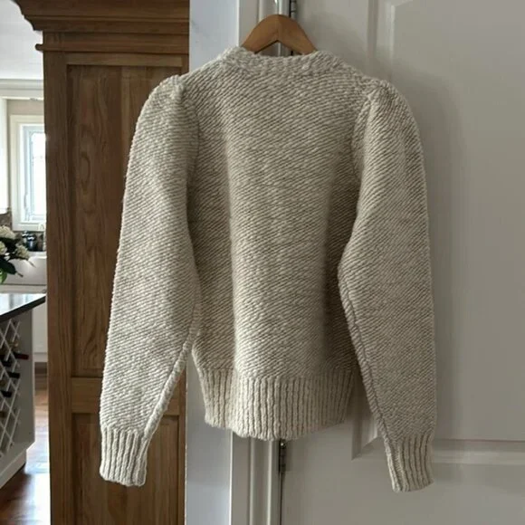 NWT Isabel Marant Off-White Wool Sybille Sweater38